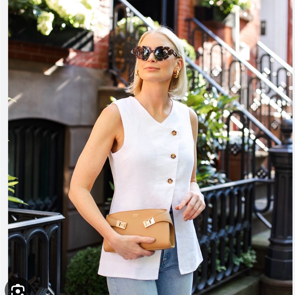 Posse White Linen Gigi Gilet